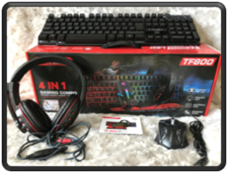 Combo Gaming (Mouse, Teclado, Audífonos)