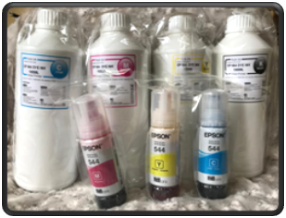 Tinta Epson (Rojo, Azul, Amarillo, Negro)